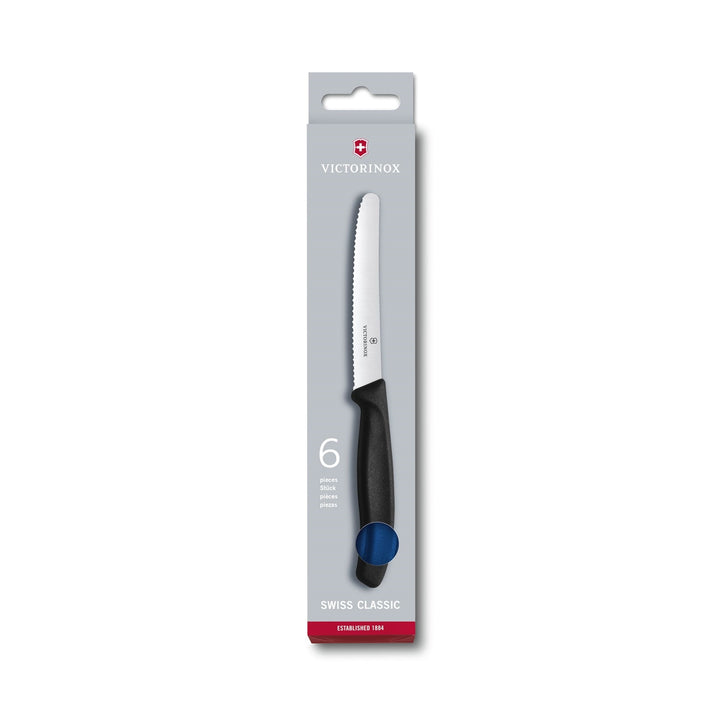 Zestaw noży stołowych Victorinox 11cm 6szt niebieskie