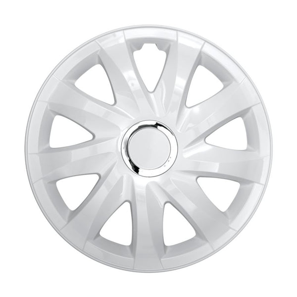 Kołpaki uniwersalne 16" NRM DRIFT biały lakier wciskane 4 sztuki