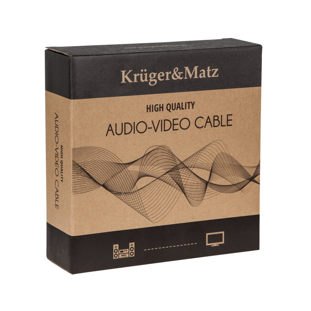 Kabel  głośnikowy  3.0m  Kruger&Matz (wtyki banan)
