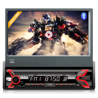 Radioodtwarzacz Audiocore AC9100 LCD 7" wysuwany dotykowy panel 1080P MP5 AVI DivX Bluetooth handsfree RDS + pilot