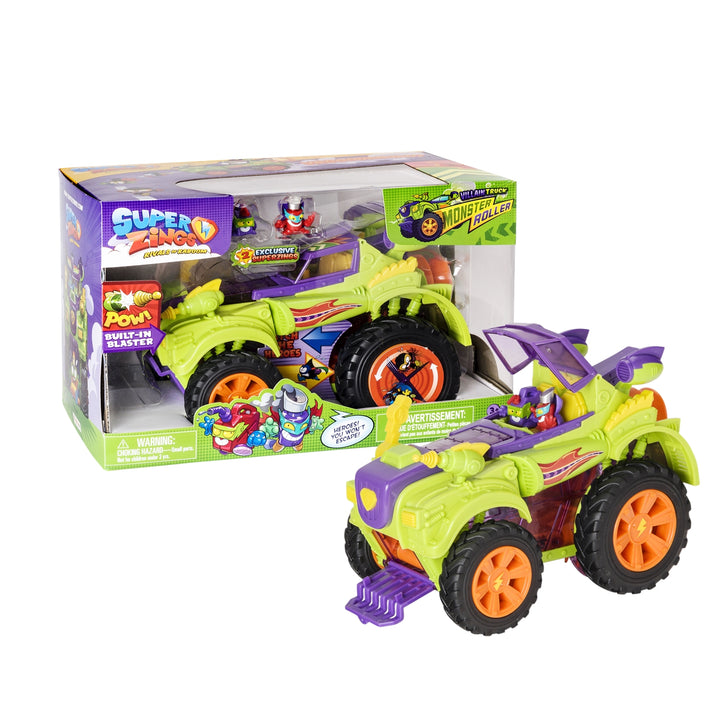 Super Zings Pojazd złoczyńców Monster Roller i 2 figurki