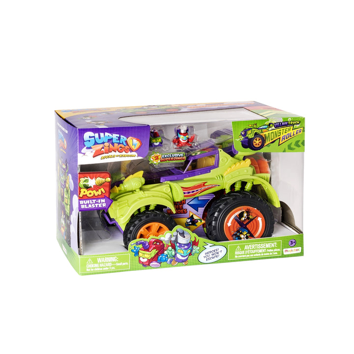 Super Zings Pojazd złoczyńców Monster Roller i 2 figurki