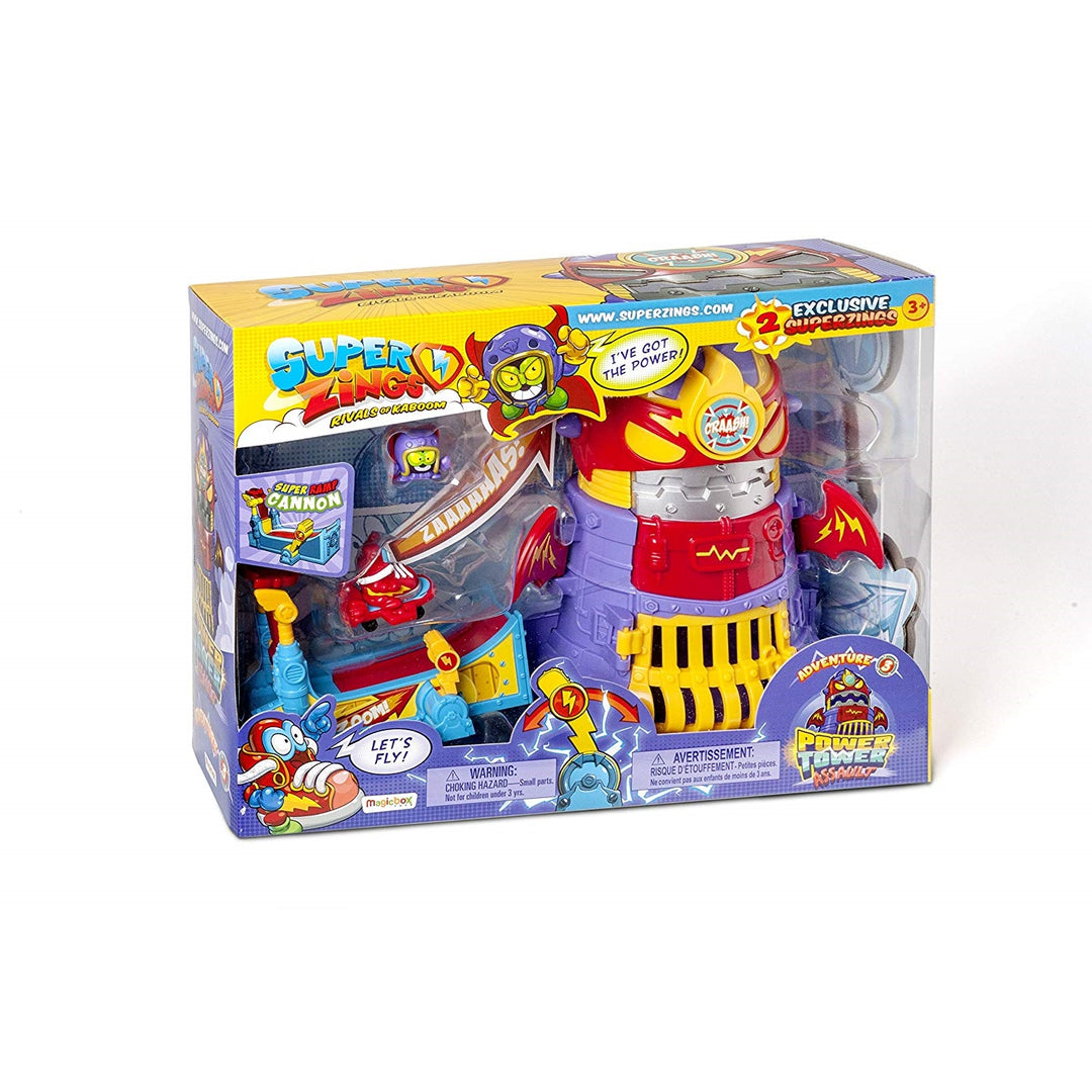 Zestaw SuperZings Adventure 3 Power Tower Assault + 2 FIGURKI