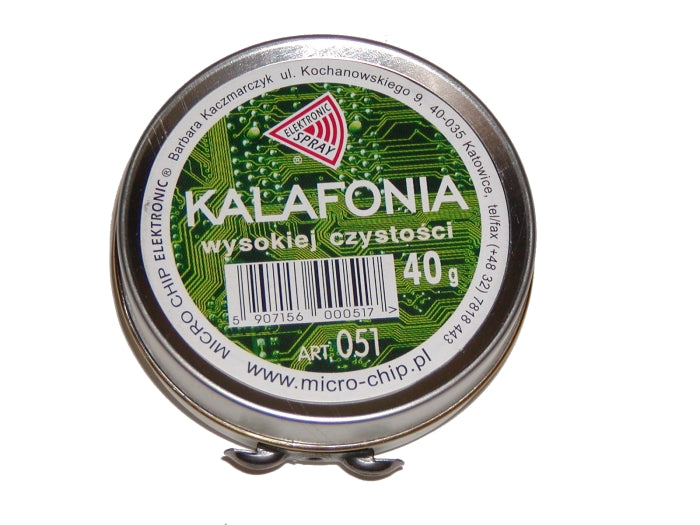 Kalafonia aktywna z dodatkiem aktywatorów ułatwiających lutowanie 35/40g