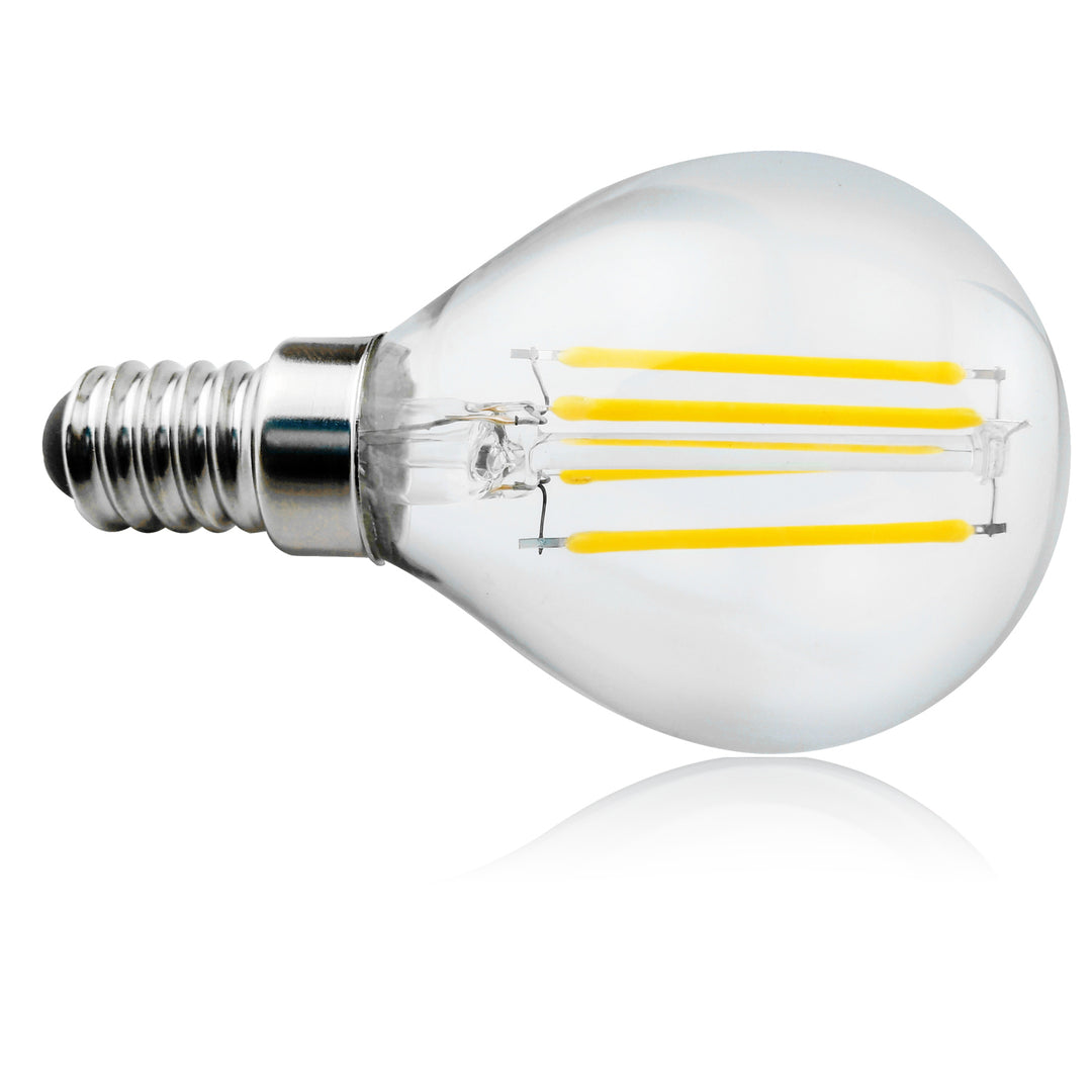 Żarówka filamentowa LED E14, 4W 230V Maclean Energy MCE281 WW ciepła biała 3000K 470lm retro edison ozdobna G45