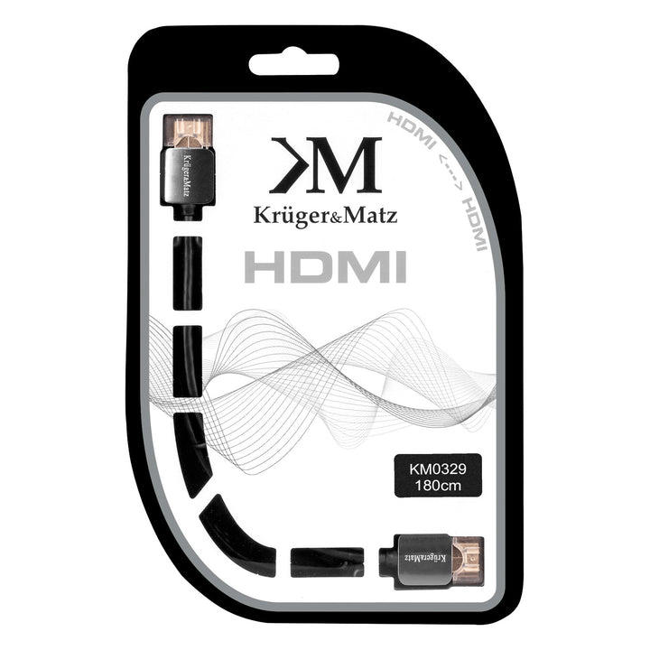 Kabel HDMI - HDMI wtyk-wtyk (A-A) 1.8m Kruger&Matz 4K