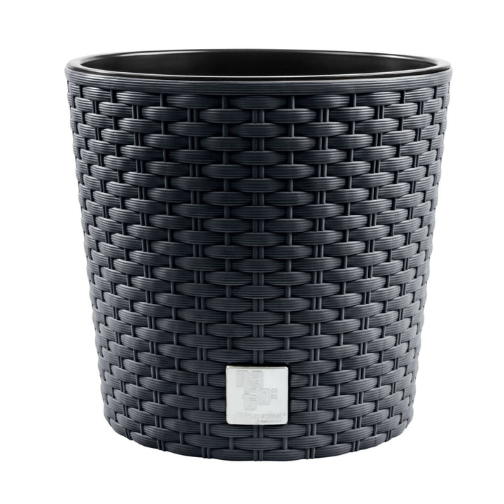 Doniczka z wkładem Prosperplast Rato Round DRTUS200L-S433 antracyt