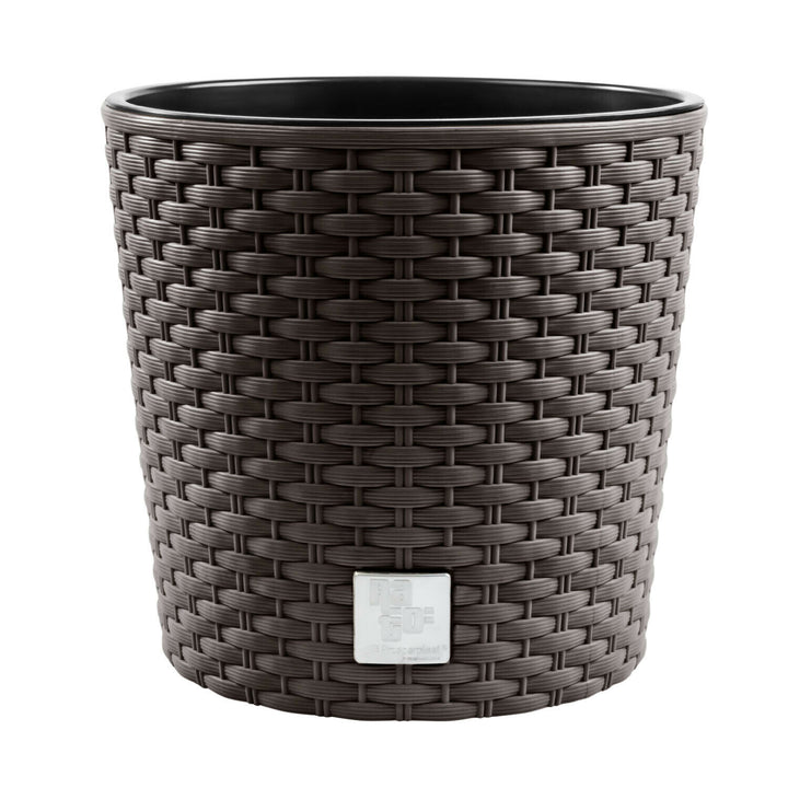 Doniczka z wkładem Prosperplast Rato Round DRTUS200L-440U umbra