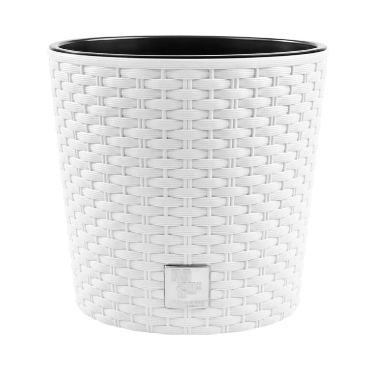Doniczka z wkładem Prosperplast Rato Round DRTUS250L-S449 - kolor biały
