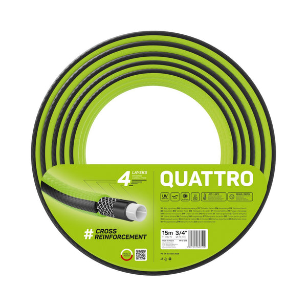 Wąż ogrodowy Cellfast Quattro 3/4'' 15m 4 warstwy oplot krzyżowy