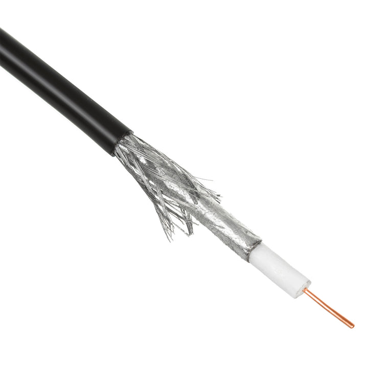 Kabel przewód koncentryczny żelowany satelitarny RG6 100M Maclean MCTV-477 1.0CU+4.6FPE+AL/P+96*0.12AL+6.8PE