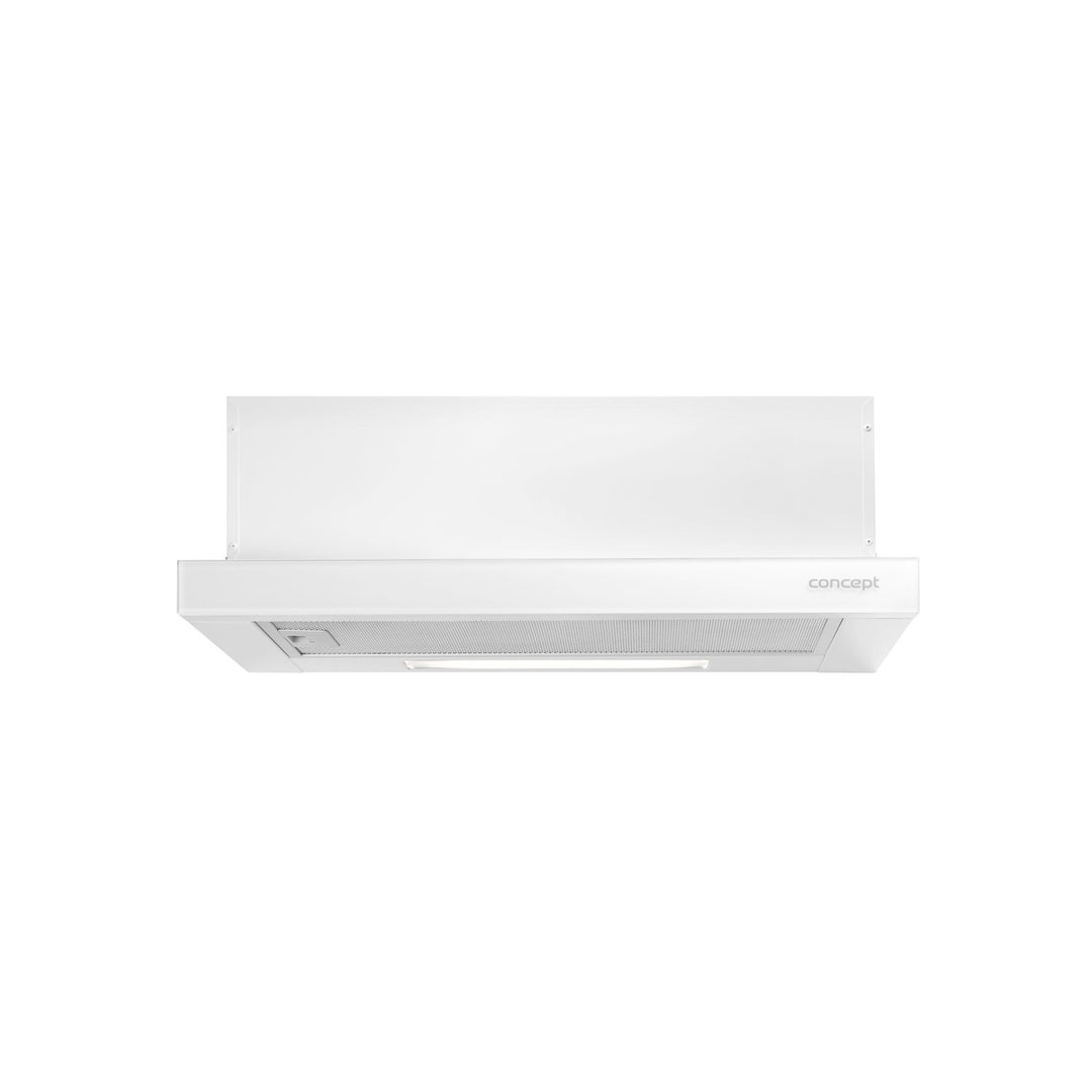 Okap wysuwany do zabudowy 60cm Concept OPV3560WH - kolor biały