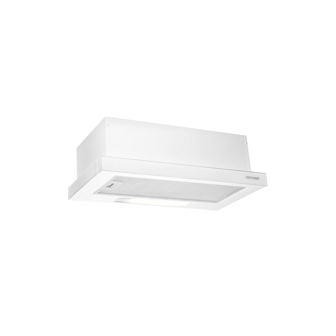 Okap wysuwany do zabudowy 60cm Concept OPV3560WH - kolor biały