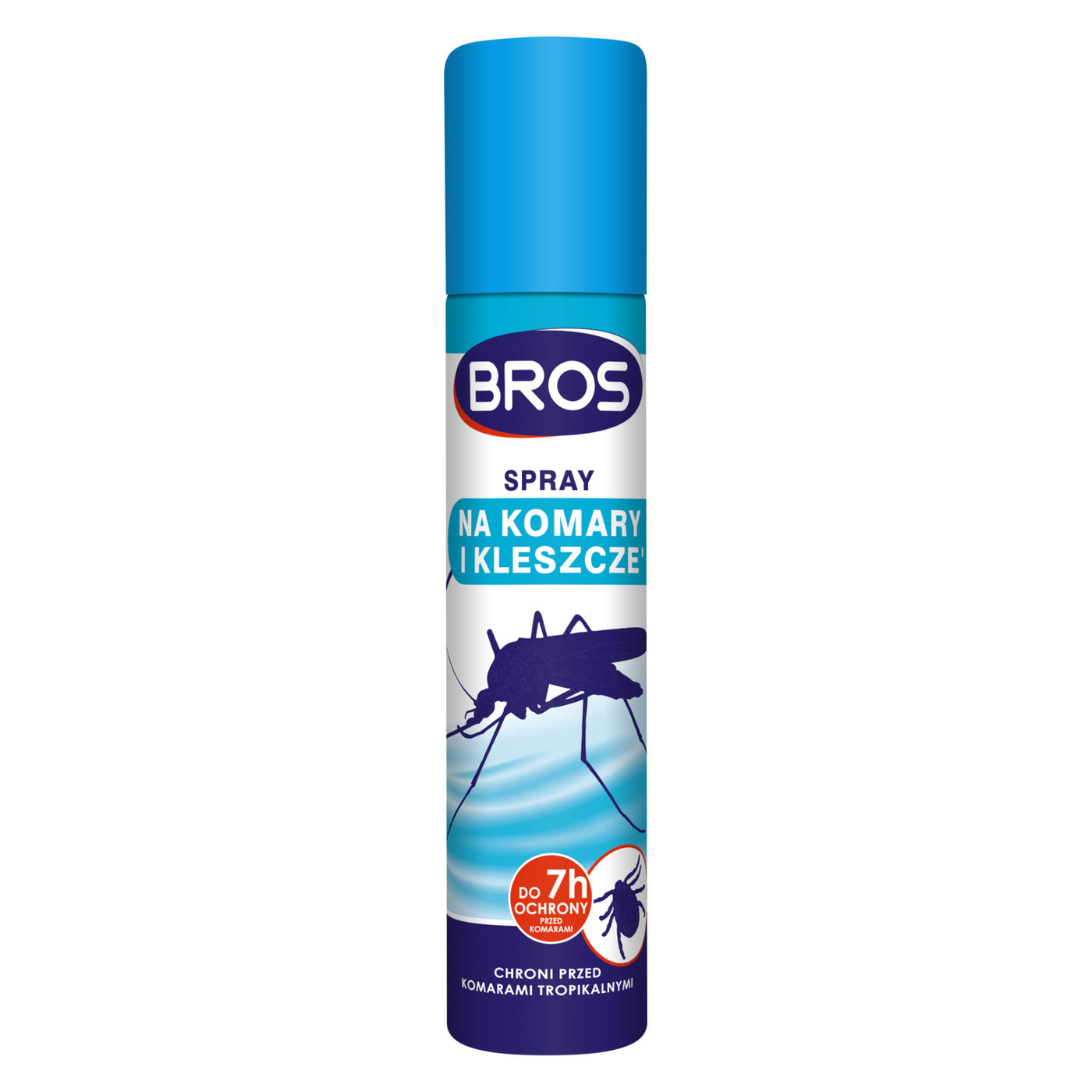 Spray na komary i kleszcze Bros 90ml zabezpiecza również przed komarami tropikalnymi