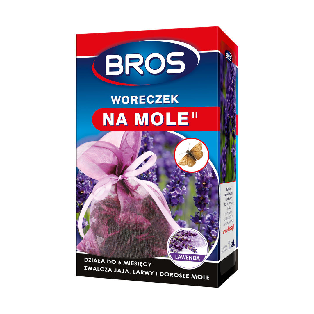 Bros Lawendowy woreczek na mole - zwalcza mole, chroni ubrania