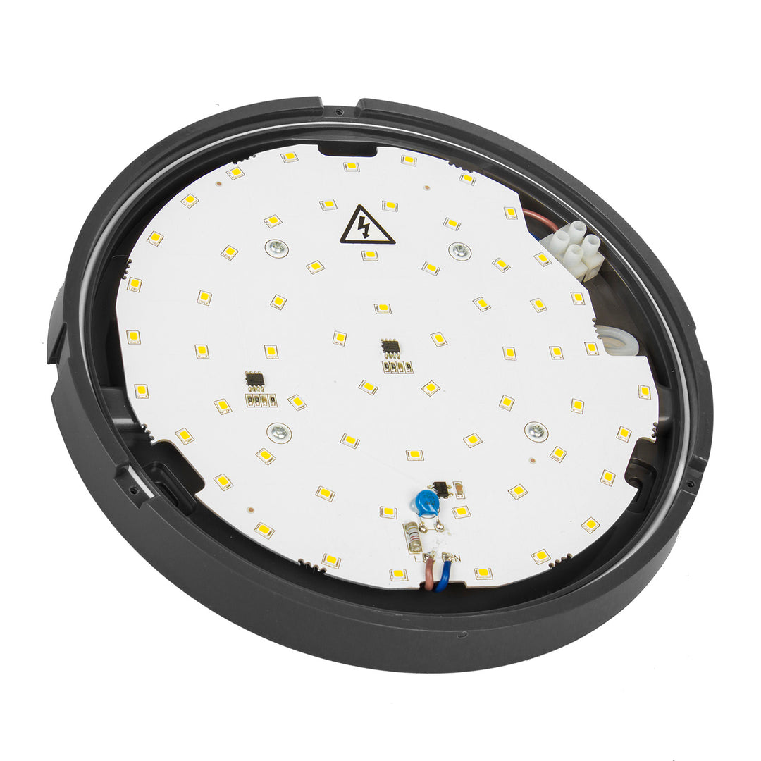 Lampa LED ścienno sufitowa MCE342 GR 1100lm 15W IP54 Maclean Energy kolor szary, kolor barwowy naturalny biały (4000K)