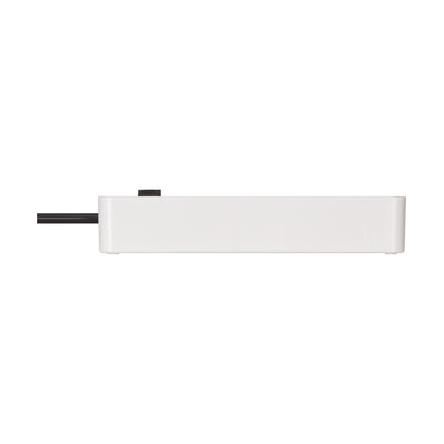 Listwa zasilająca Brennenstuhl Ecolor z USB 4 gniazda biało-czarny 1,5m H05VV-F3G1,5