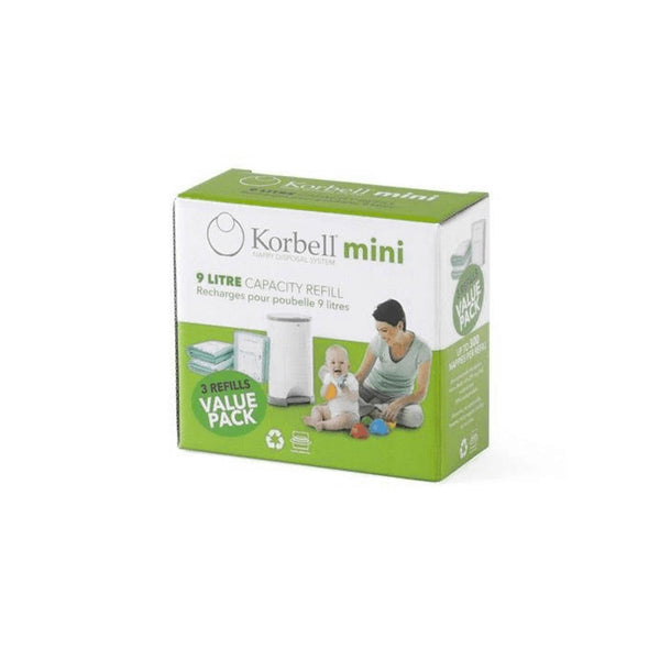 Wkład worek Refill do kosza Korbell 9L 3szt do 450 pieluch