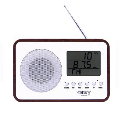 Radio cyfrowe Camry, retro, wyświetlacz LCD, budzik, CR 1153