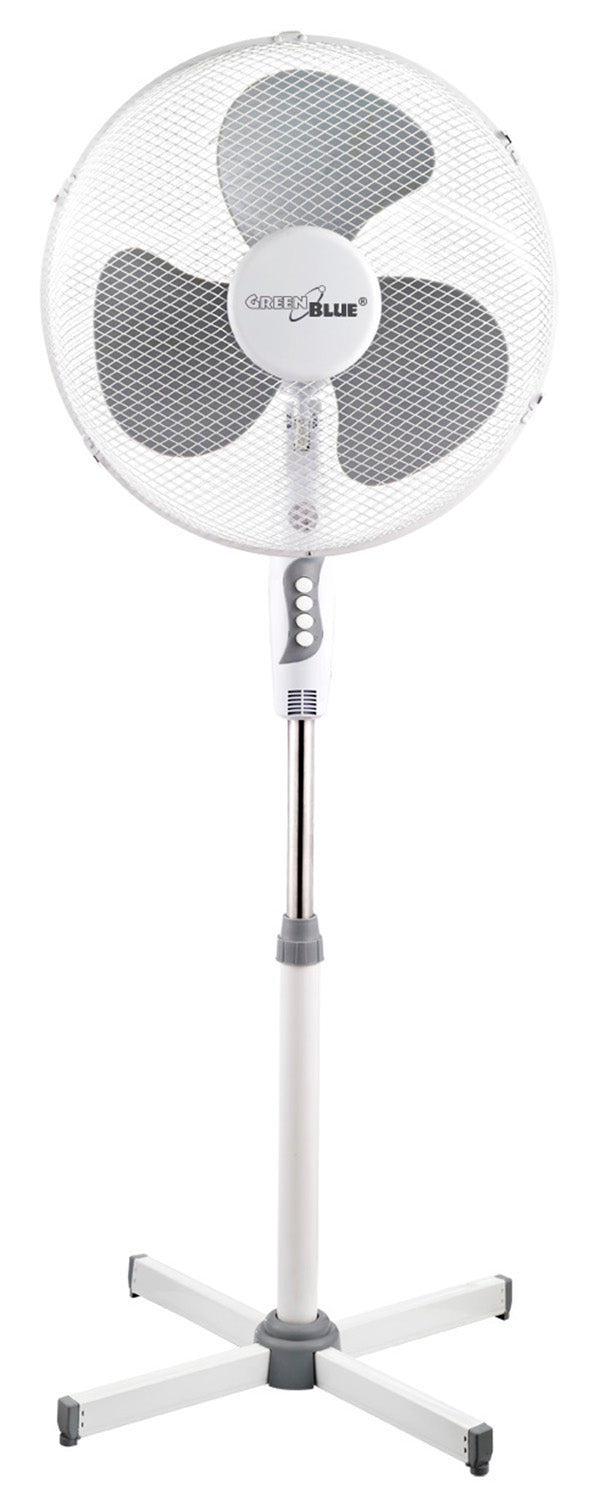 Wentylator podłogowy GreenBlue,40W, z 3 poziomami siły nawiewu, 1.20 m wysokości, 1,5m przewód, GB560