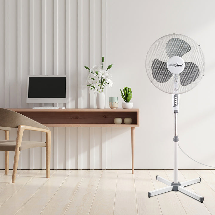 Wentylator podłogowy GreenBlue,40W, z 3 poziomami siły nawiewu, 1.20 m wysokości, 1,5m przewód, GB560
