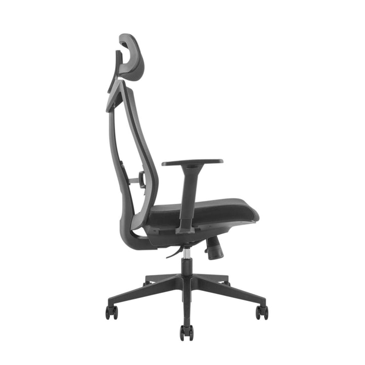 Krzesło biurowe ergonomiczne premium z wysokim oparciem Ergo Office, max 150kg, ER-414