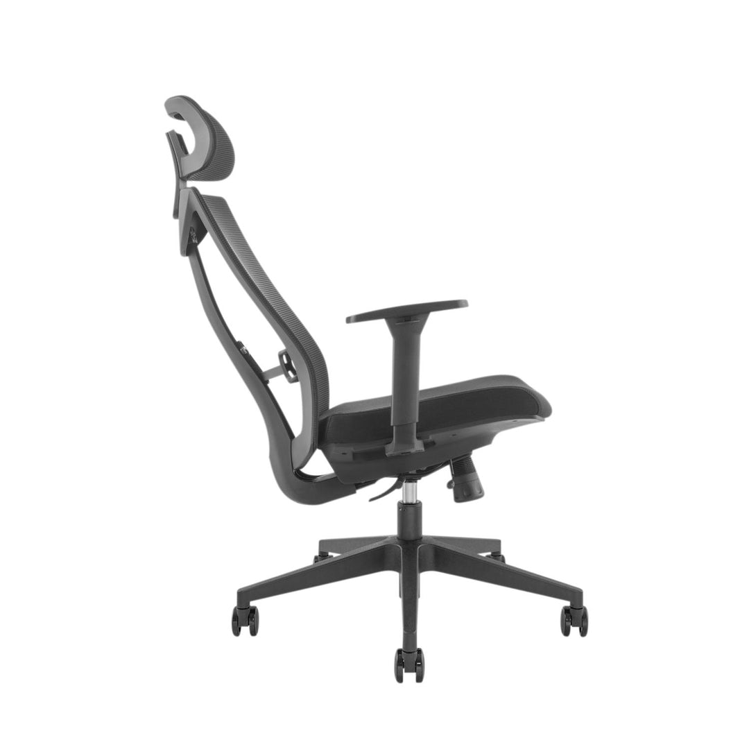 Krzesło biurowe ergonomiczne premium z wysokim oparciem Ergo Office, max 150kg, ER-414