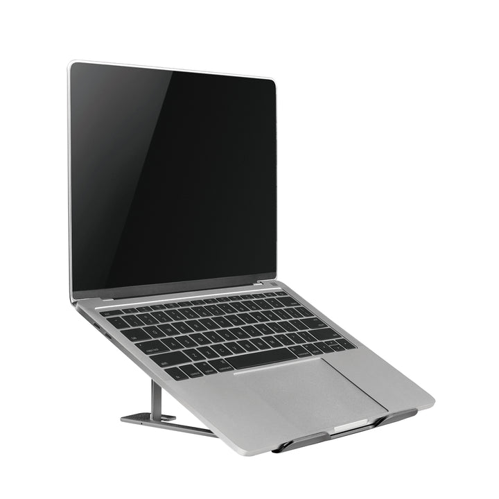 Aluminiowa ultra cienka składana podstawka pod laptopa Ergo Office, szara, pasuje do laptopów 11-15'', ER-416 G