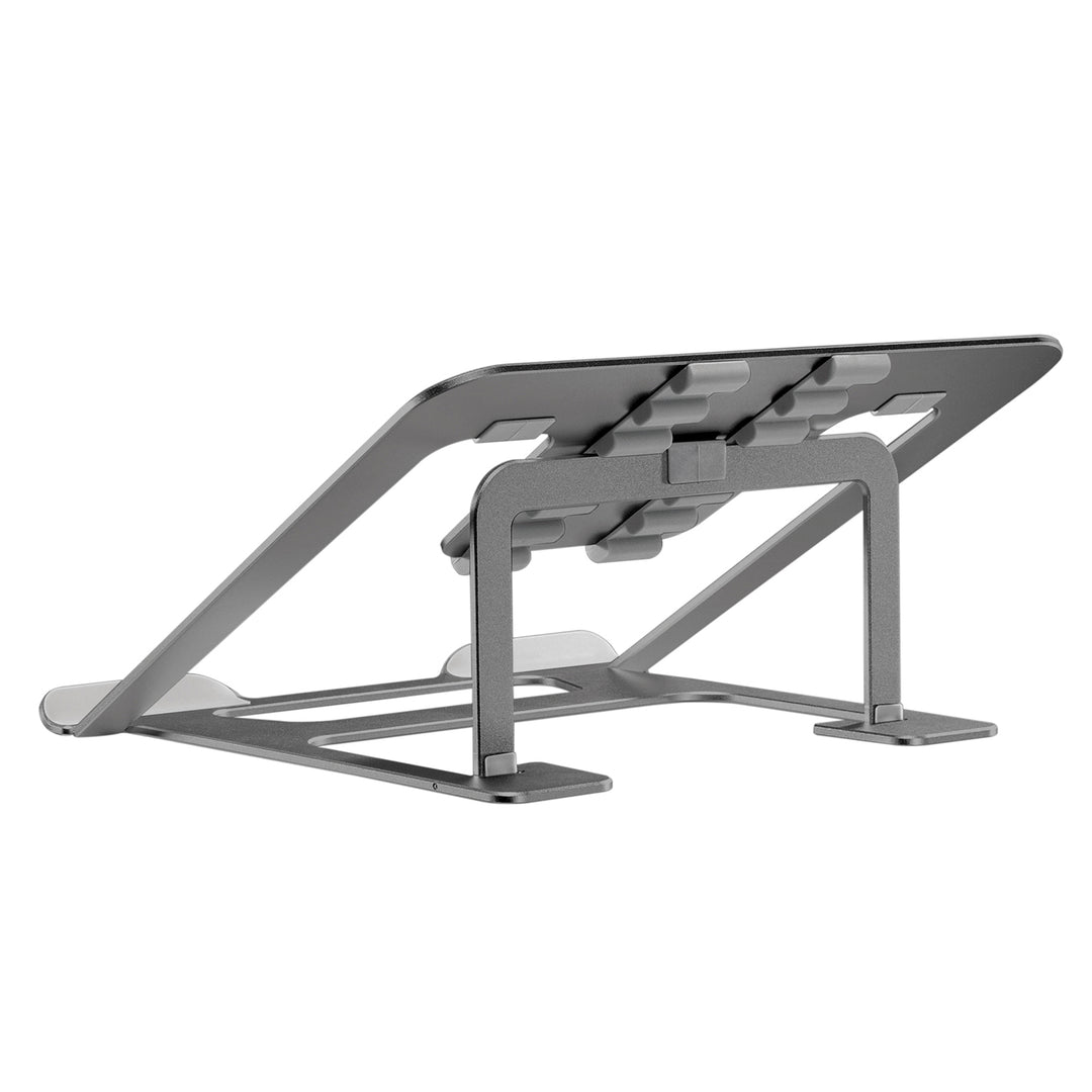 Aluminiowa ultra cienka składana podstawka pod laptopa Ergo Office, szara, pasuje do laptopów 11-15'', ER-416 G