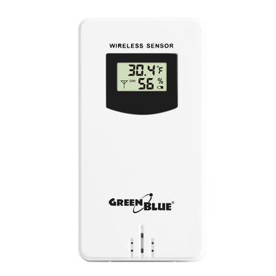 Bezprzewodowa stacja pogody z ładowarką bezprzewodową/indukcyjna GreenBlue, zegar, alarm, kalendarz, czujnik zewnętrzy, GB213