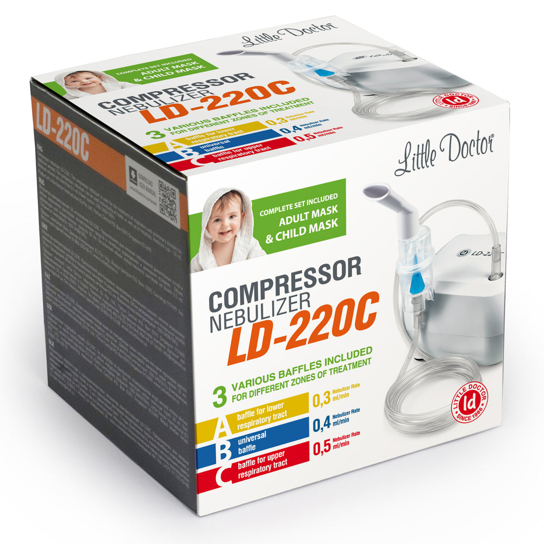 Inhalator tłokowy Little Doctor LD-220C 10 ml 20 min.