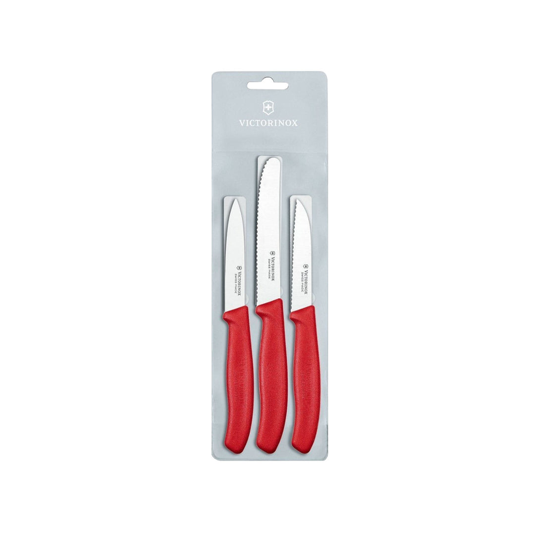 Zestaw 3 czarnych noży kuchennych Victorinox Swiss Classic 6.7111.3