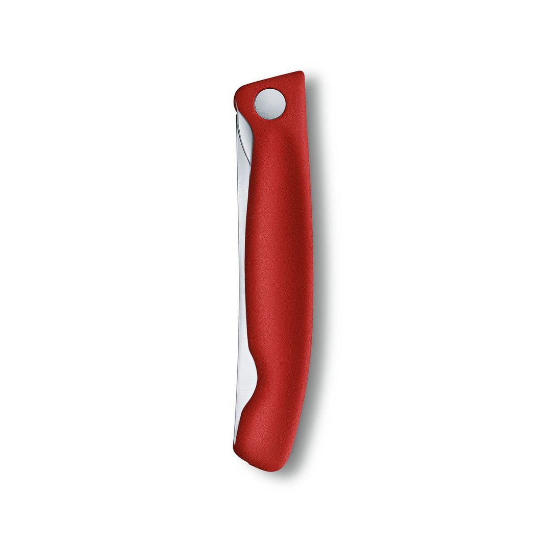 Składany nóż Victorinox Swiss Classic z ząbkowanym ostrzem 11 cm - kolor czerwony
