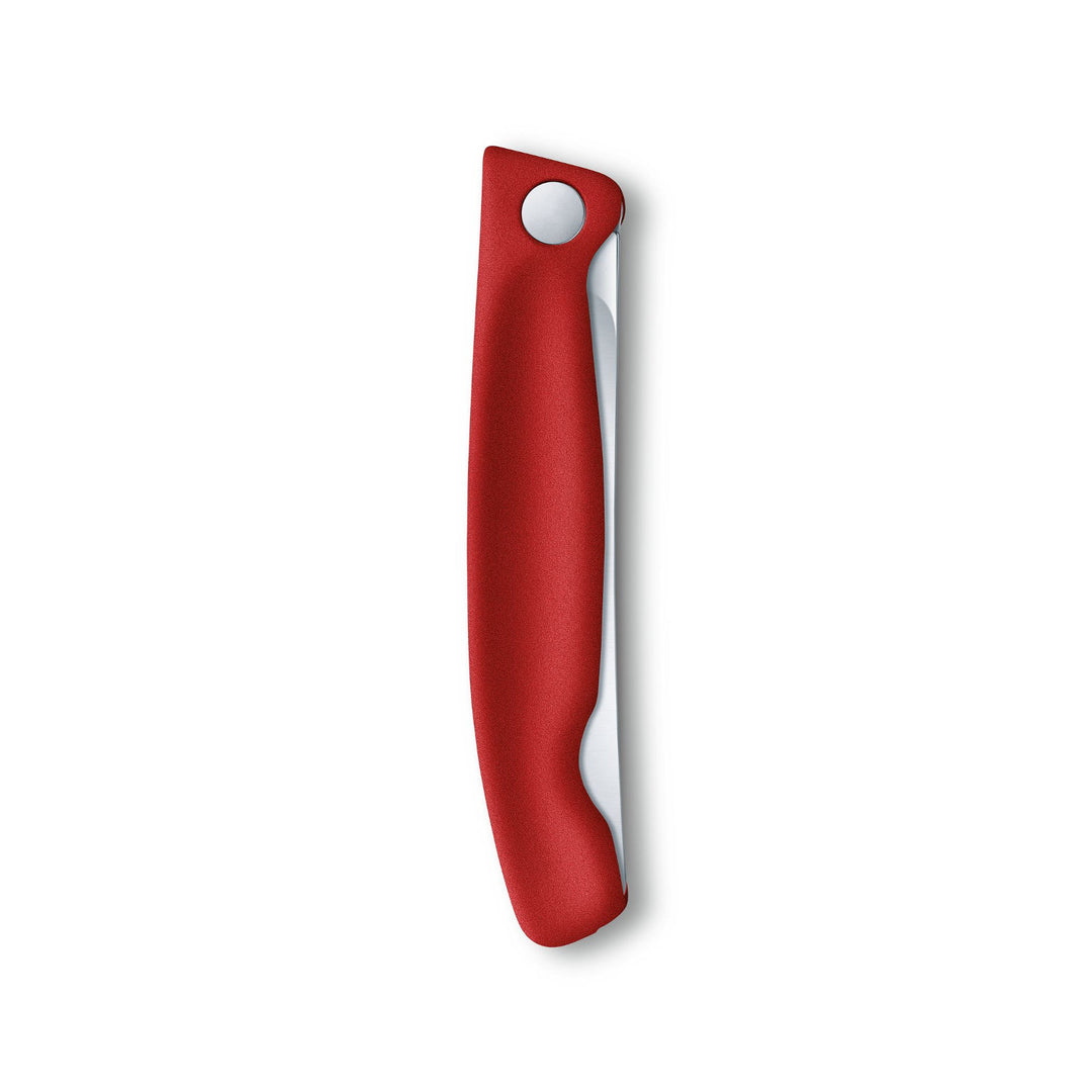 Składany nóż Victorinox Swiss Classic z ząbkowanym ostrzem 11 cm - kolor czerwony