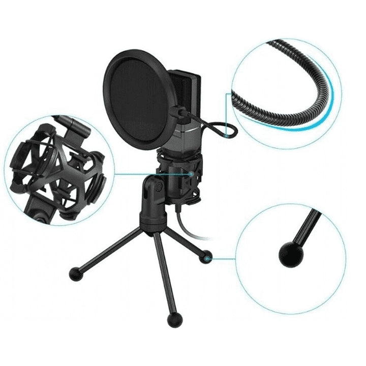 Mikrofon z filtrem i statywem Tracer Digital USB Pro