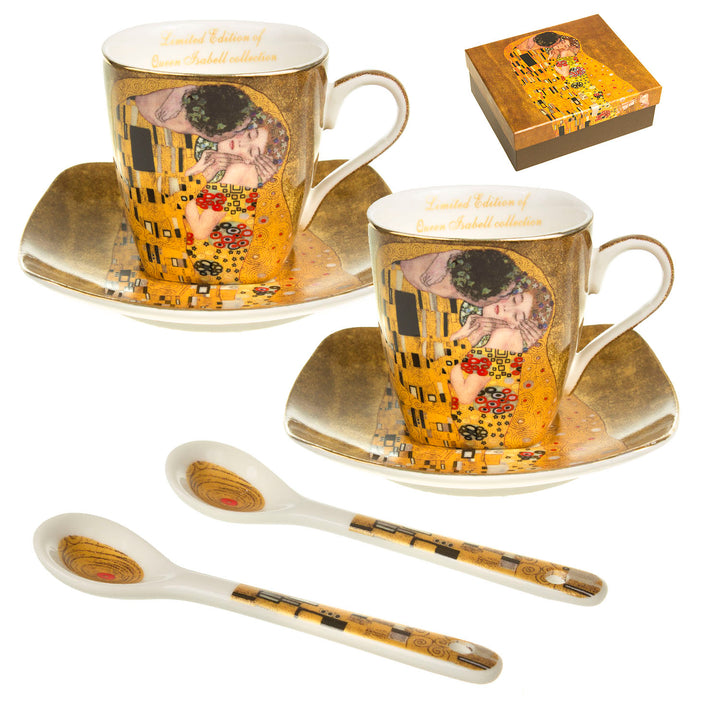 ZESTAW FILIŻANKI PORCELANA DO ESPRESSO ZE SPODKIEM