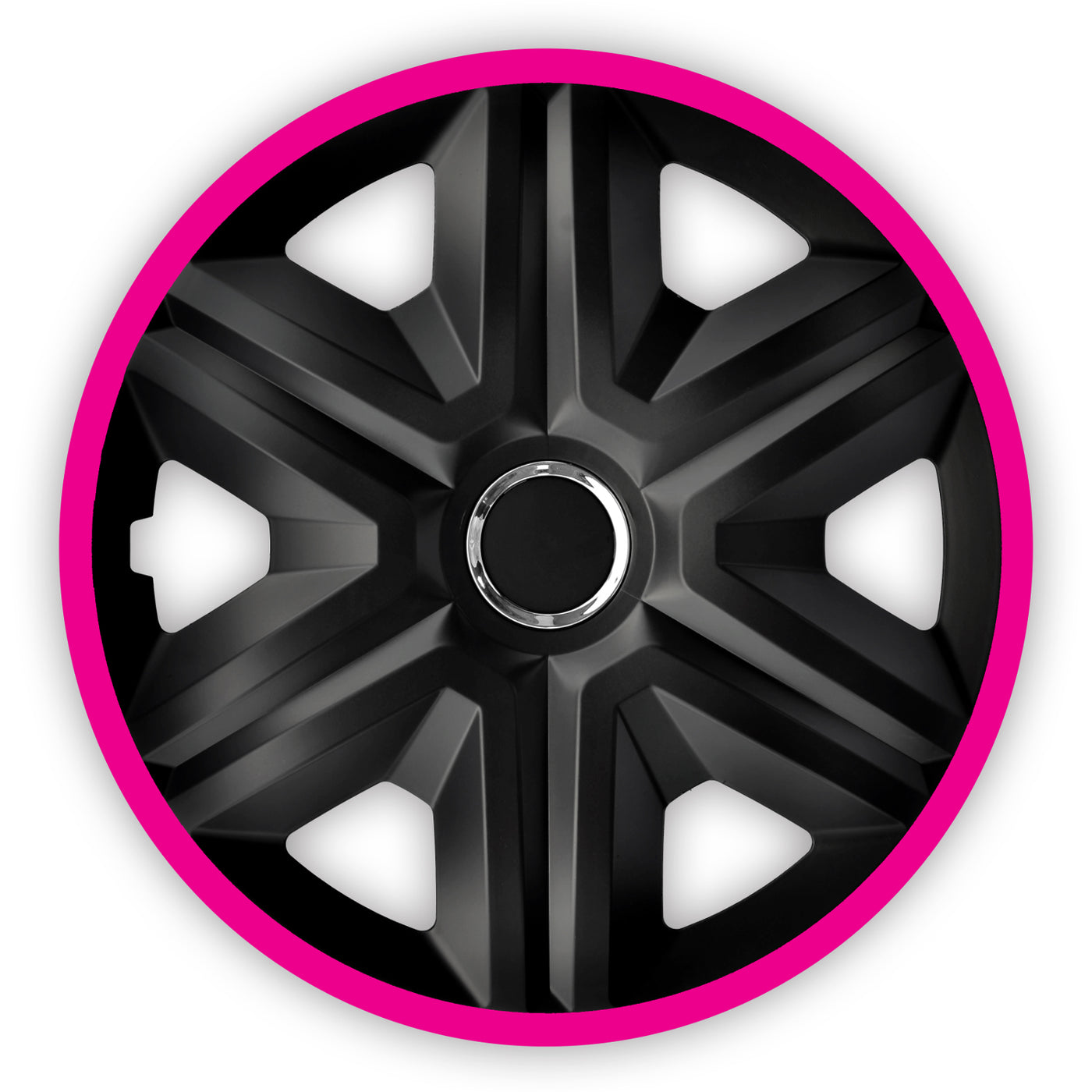 Kołpaki 16" NRM FAST LUX PINK różowo-czarne 4 sztuki