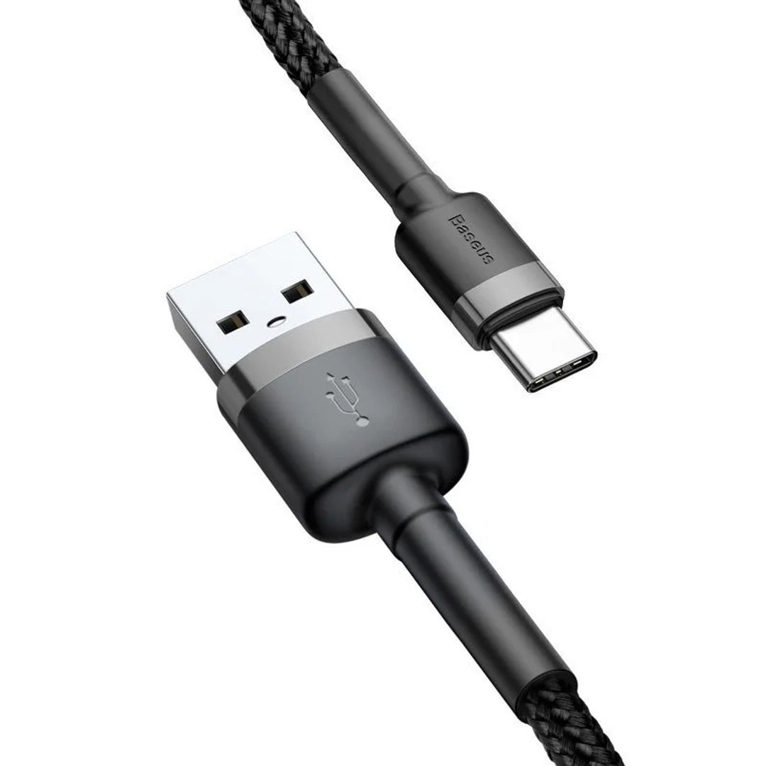 Przewód wtyk USB A - wtyk USB typ-C 2m CATKLF-CG1 Gray+Black BASEUS