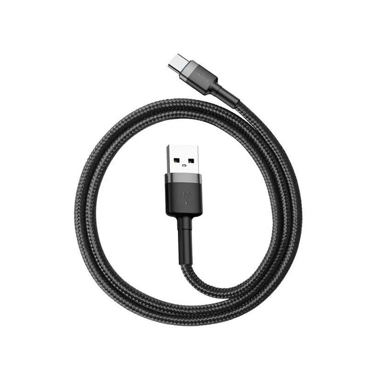 Przewód wtyk USB A - wtyk USB typ-C 2m CATKLF-CG1 Gray+Black BASEUS