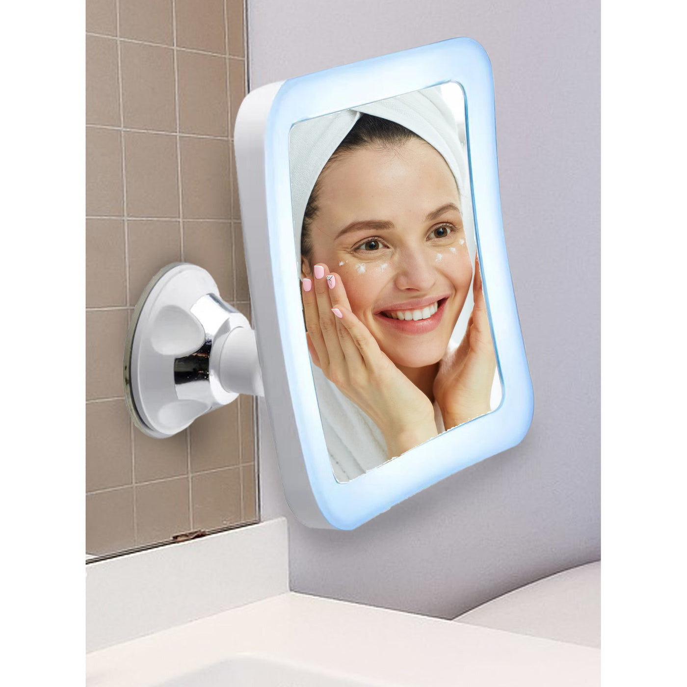 Lusterko łazienkowe, obrotowe z podświetleniem LED CR 2169