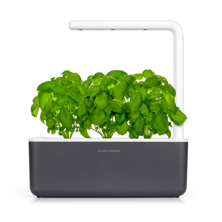 Ogród domowy Click & Grow Smart Garden 3 szary + kapsułki bazylii