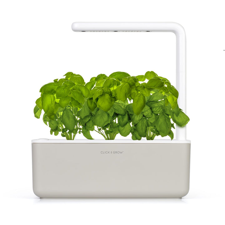 Ogród domowy ClicAndGrow Smart Garden 3 beżowy + kapsułki bazylii