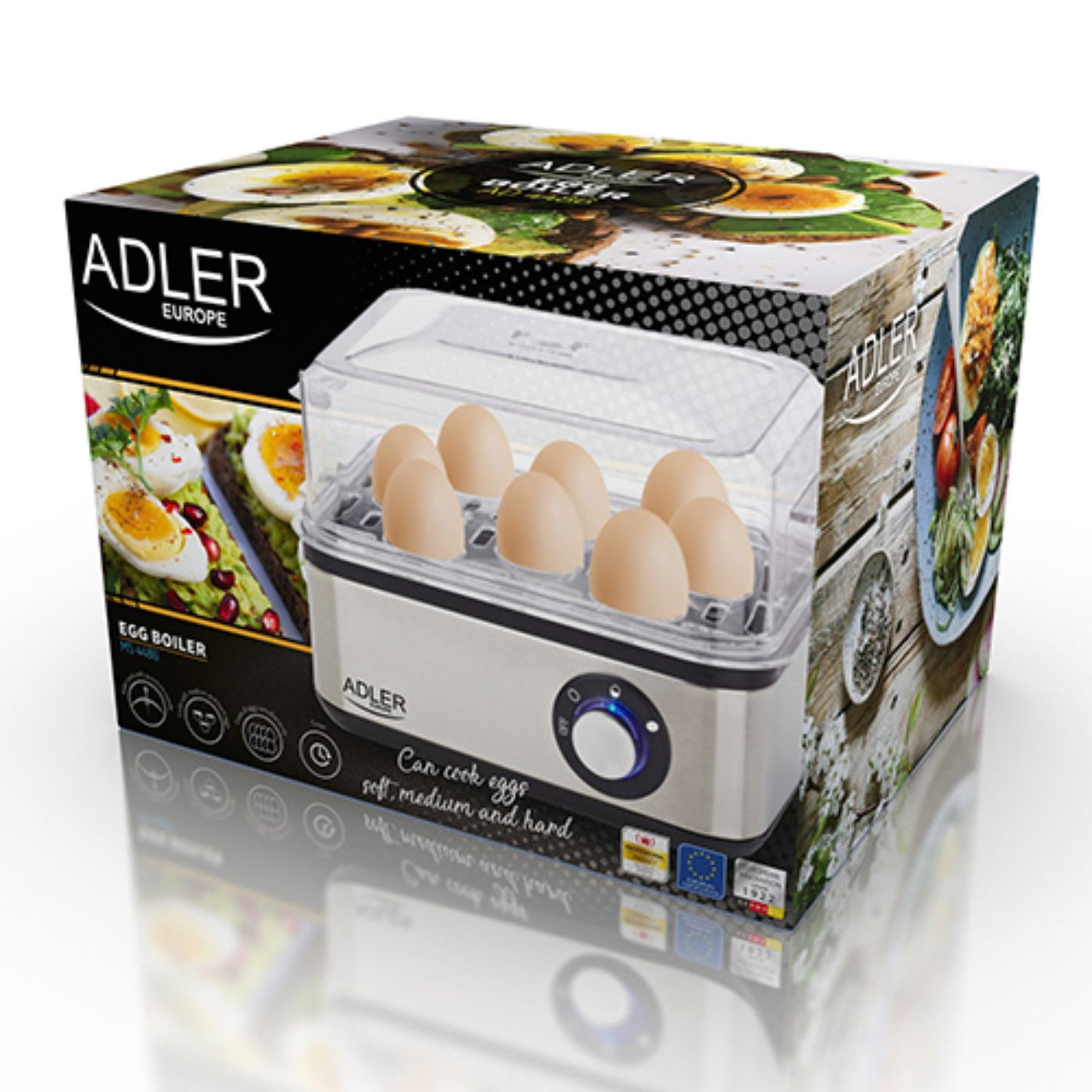 Jajowar automatyczny do gotowania 8 jaj Adler AD 4486 800W