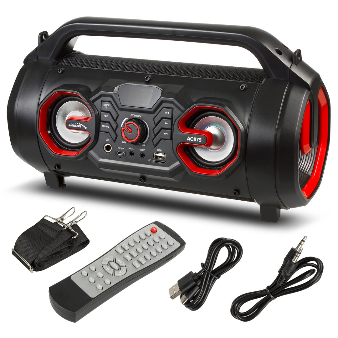 Głośnik przenośny bazooka Audiocore, bluetooth 5.0, radio FM, karta micro, SDIPX4, 2000mAh, AC875