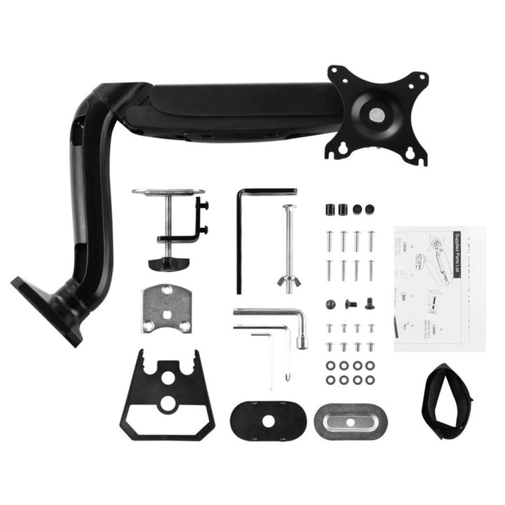 WIESZAK UCHWYT BIURKOWY DO MONITORA LED LCD USB 3.0 10-32" Art L-17GD