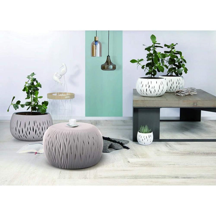 Doniczka z wkładem Prosperplast Sandy Bowl DSK240 405U szara