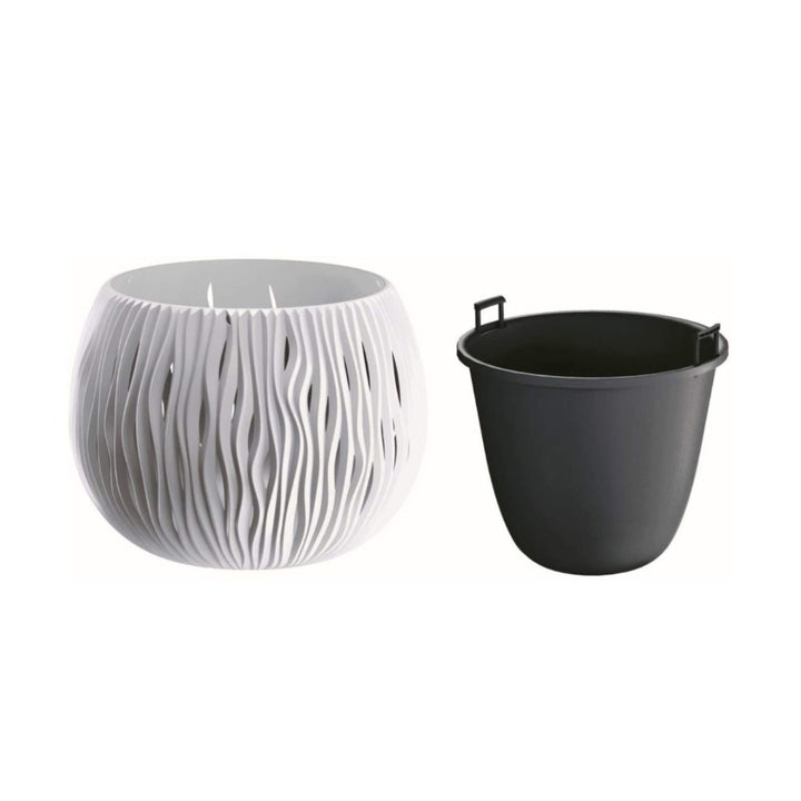 Doniczka z wkładem Prosperplast Sandy Bowl DSK370 antracyt