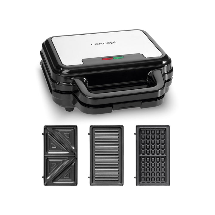 Opiekacz do kanapek Concept 3w1 700W płytki wymienne SV3060
