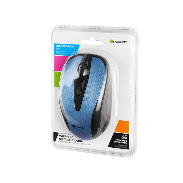 Mysz komputerowa TRACER Joy II RF Nano USB niebieska