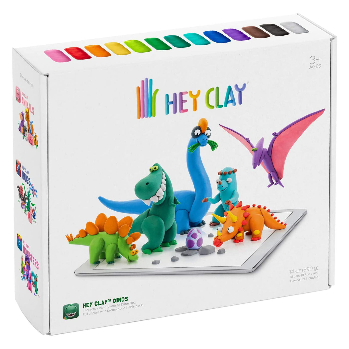 Zestaw kreatywnej masy plastycznej Hey Clay Dinozaury